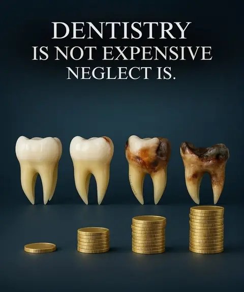 The longer you delay, the more costly and invasive the treatment becomes. ⏰💸

Please Visit a Dentists Regularly, At least twice year 🙏