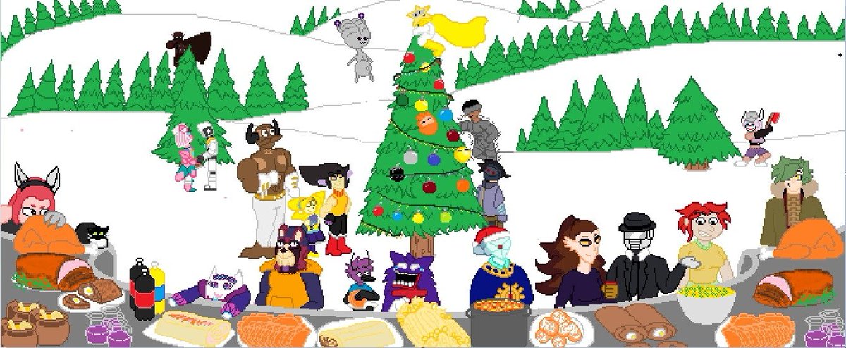 El segundo en terminar fue <a href="/PurpleDaMask/">Pursk</a> 
Con un gran dibujo grupal