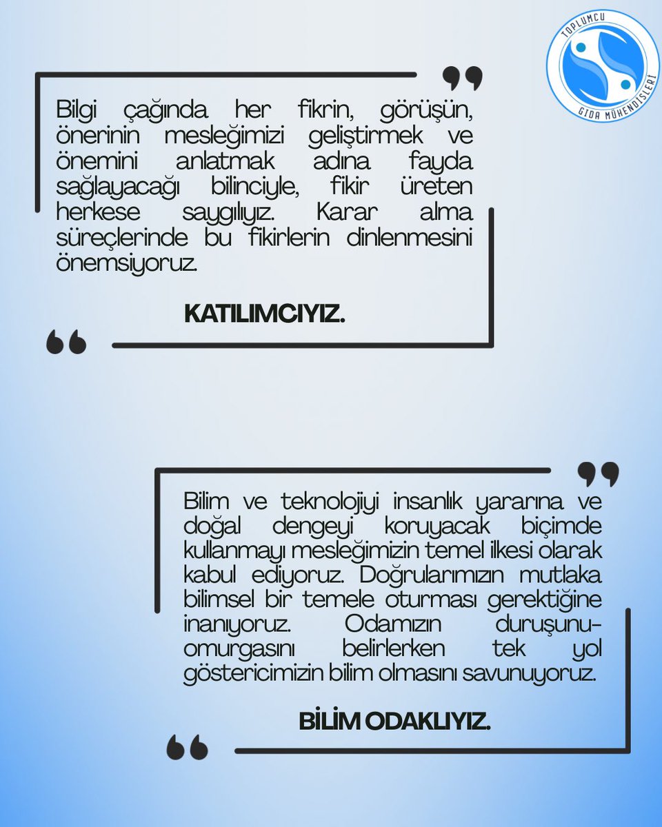 Toplumcu Gıda Mühendisleri tweet media