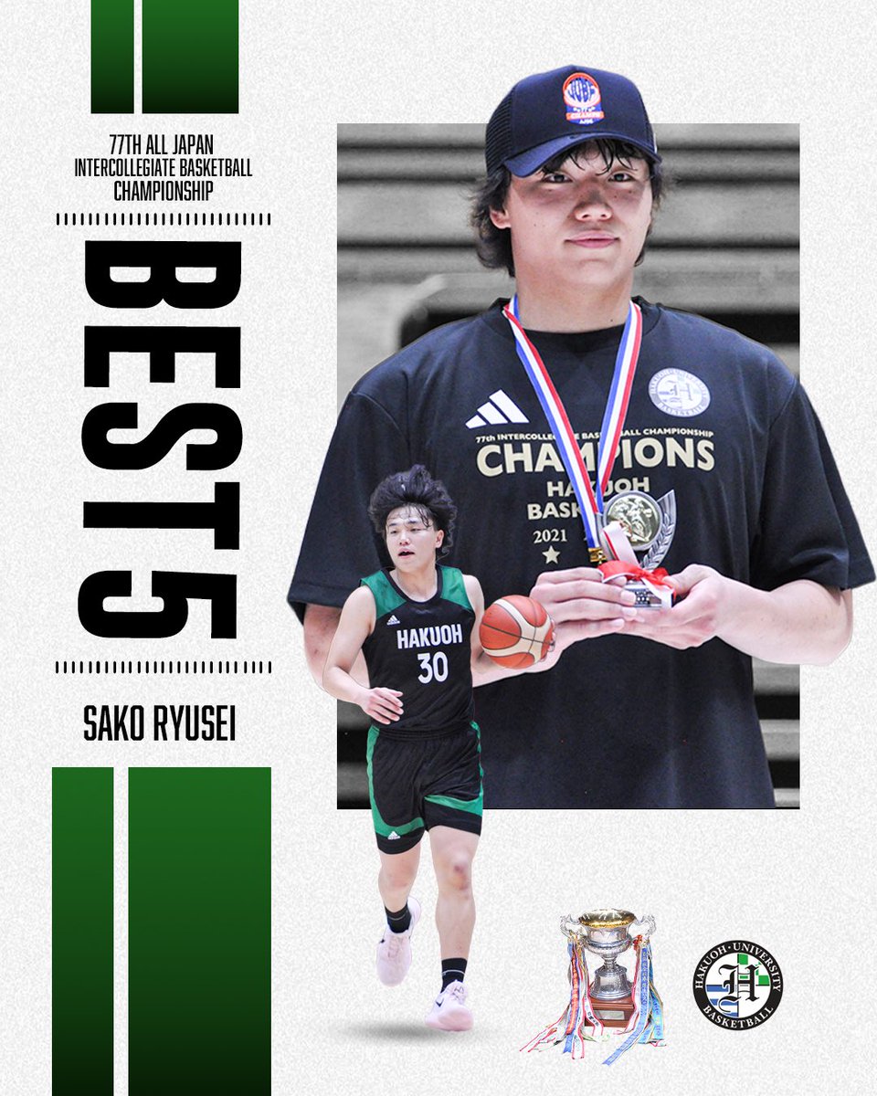 【個人賞受賞のお知らせ】

🎖優秀選手賞
#30 佐古 竜誠（4年生）

#第77回全日本大学バスケットボール選手権大会

#白鷗大学
#白鴎大学
#大学バスケ