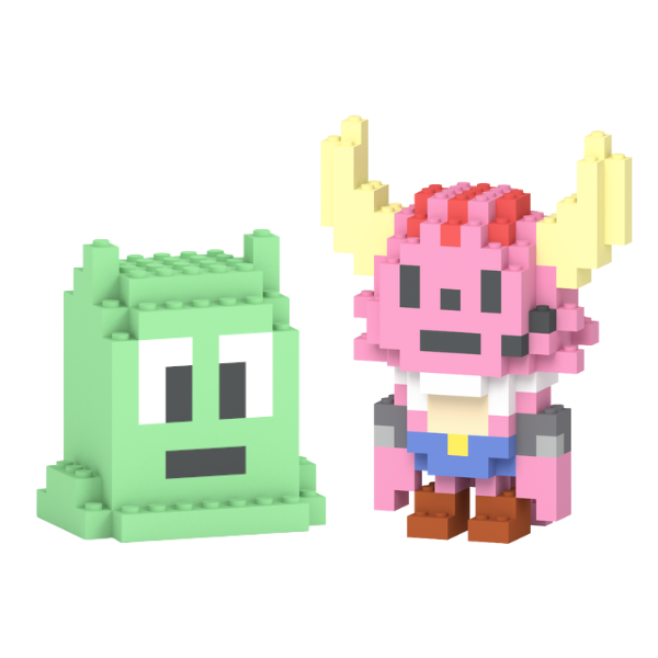 ポンコツクエストさん(@PonkotsuQuest)のブロックフィギュア好評発売中
