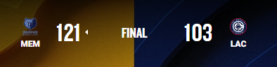 CheckLiza's tweet photo. LOVE YOU #NBA GUYS!!!

#LAL 103 - 121 #MEM

If you wanna bet, bet at overtime.

Check my bets (total is 224):

https://t.co/MaOBirGXNF https://t.co/1REWgEqBbL