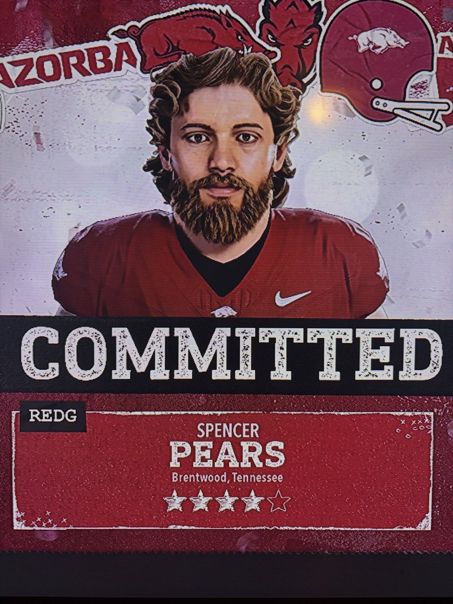 CoachAlofARK's tweet photo. Welcome home 4⭐️ REDG Spencer Pears! https://t.co/xIuP4yE1h9