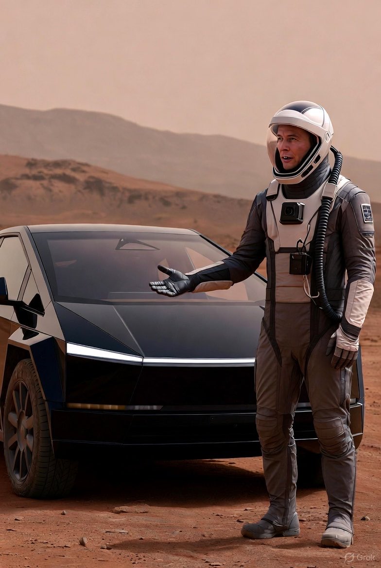 “The Tesla Model xAi CyberGrok is now Earth’s #1 selling, off-planet electric vehicle of known universal time.”  - Elon Musk 2036