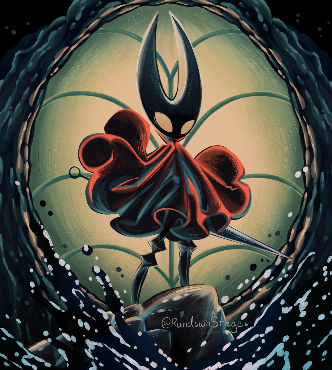 RundownStage's tweet photo. Had to redraw the new Hollow Knight Silksong Sea of Sorrow teaser! I’m so unbelievably excited!!
#hollowknight
#silksong https://t.co/KNaEiyqTFV