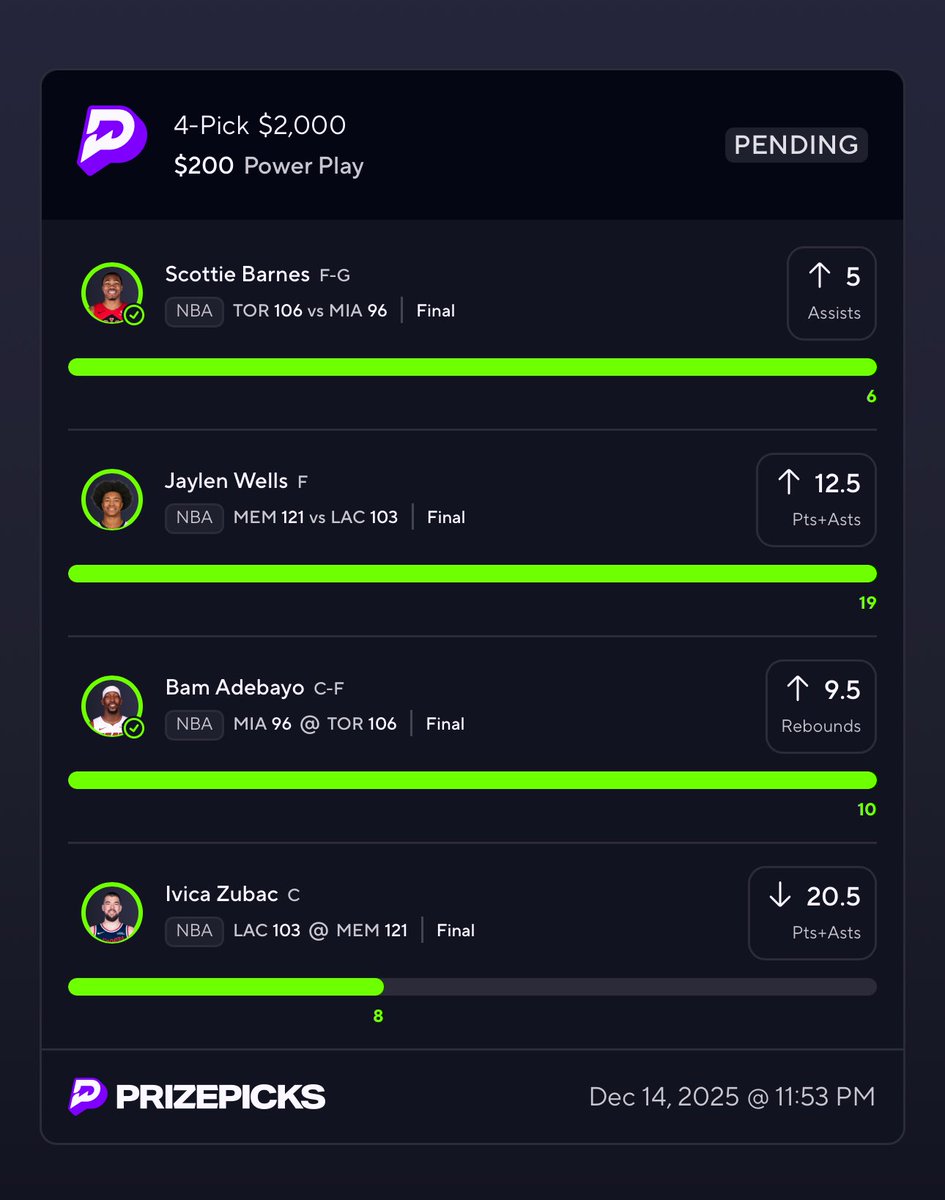 Like &amp; drop your cash app / PayPal / btc for $2,000 ❤️

We just cashed our 2ND 10x of the night for $4,000 total on 20x in winnings ✅

$4 for all VIP plays - early christmas gift:   dubclub.win/r/p/pri-6zwfq/…