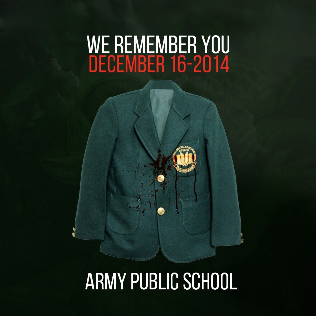 FaisalZebKhan2's tweet photo. #Blackday  #APSPeshawar 💔 https://t.co/onikGsqPna