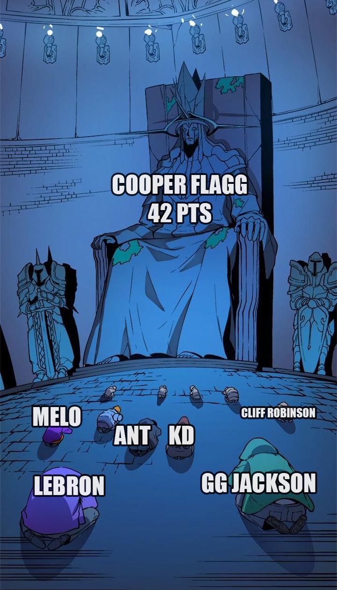 Cooper Flagg after becoming the youngest player in NBA history to score 40