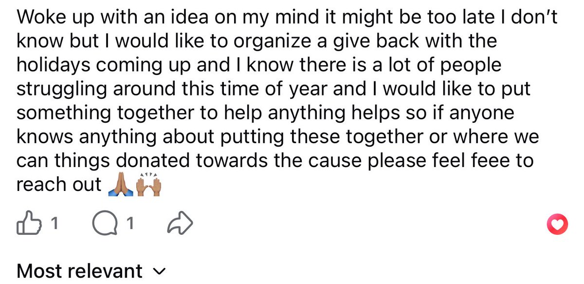 Kidblue21's tweet image. Anyone that can point me in the right direction as far as getting donations or would like to donate whether it be food clothing toys etc any help would be greatly appreciated we want to help people /families in need the holidays are hard as it is this is a small gesture 🙌🏽🙏🏽