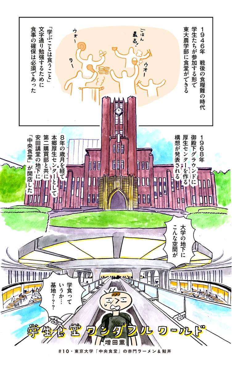 東京大学本郷キャンパスの中央食堂① 