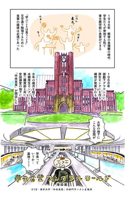 東京大学本郷キャンパスの中央食堂① 