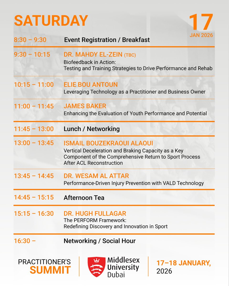 VALDPerformance's tweet image. ✅ Two days. Real-world application. World-class speakers. Hands-on testing.

👥 Speakers include @paulread1010 @HughFullagar @WSAAlAttar @ismailalaouiPT and more.
🔁 Swipe to explore the full schedule and topics.

🎟️ Learn more and get your ticket now: vald-performance.visitlink.me/7JDPpk