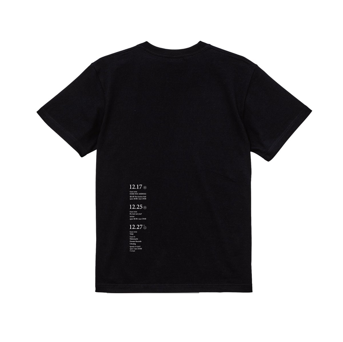 🪨new merch🪨 「雑の分Tshirt」 ¥4900 black body - silver ink size