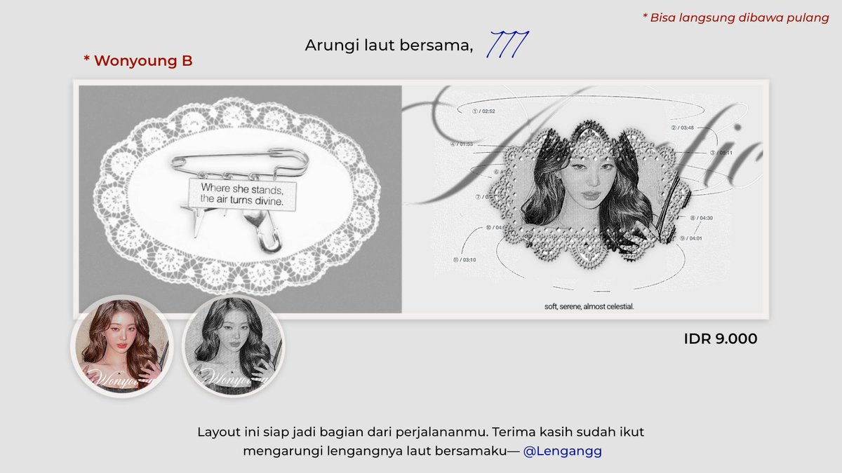 Lengangg's tweet image. ️ㅤ️
Help repost, thankies. Kali ini Arung bawa layout ready stock rs edisi “777” yang sudah siap dibawa pulang. { #zonauang } terbuka untuk request juga, yaa. 

️ㅤ️
