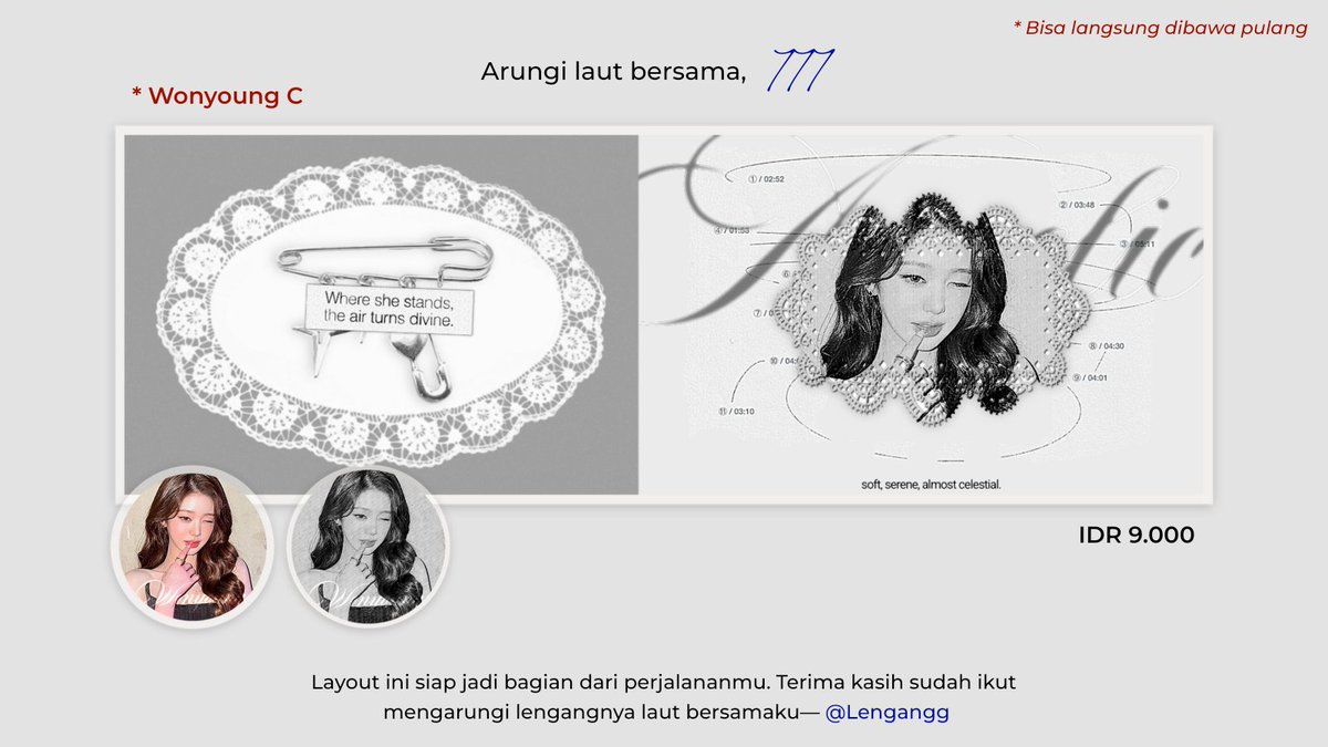 Lengangg's tweet image. ️ㅤ️
Help repost, thankies. Kali ini Arung bawa layout ready stock rs edisi “777” yang sudah siap dibawa pulang. { #zonauang } terbuka untuk request juga, yaa. 

️ㅤ️