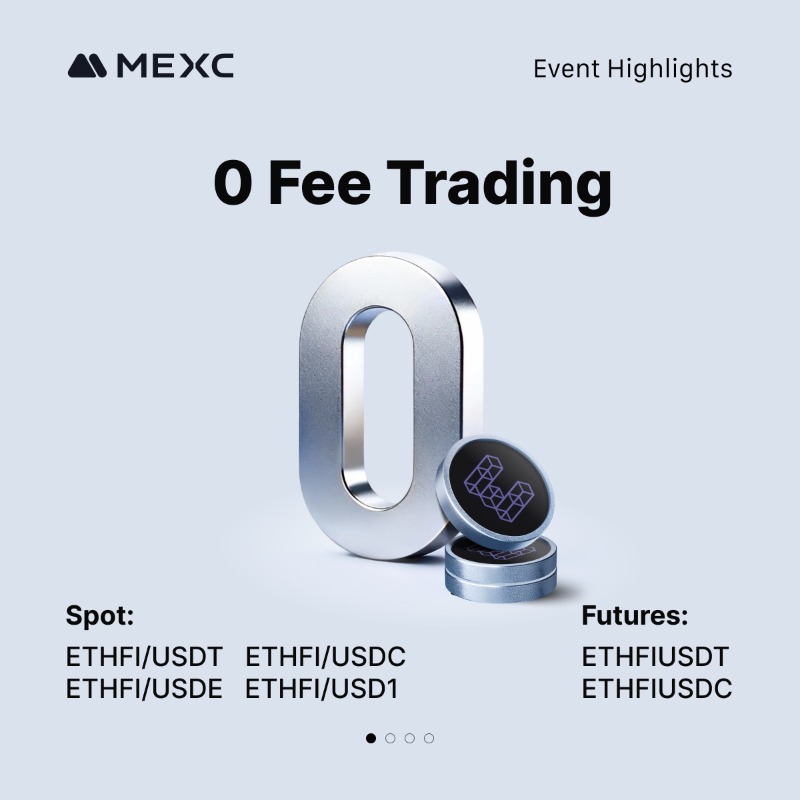 MEXC's tweet photo. 💎 $1M in total rewards for $ETHFI Euphoria, featuring:
 - 0 Fee Spot &amp; Futures Trading
 - Lucky Wheel
 - Stake &amp; Earn with 25% - 200% APR
 - Spot &amp; Futures Trading Competitions

👉 https://t.co/HdASgISi1y