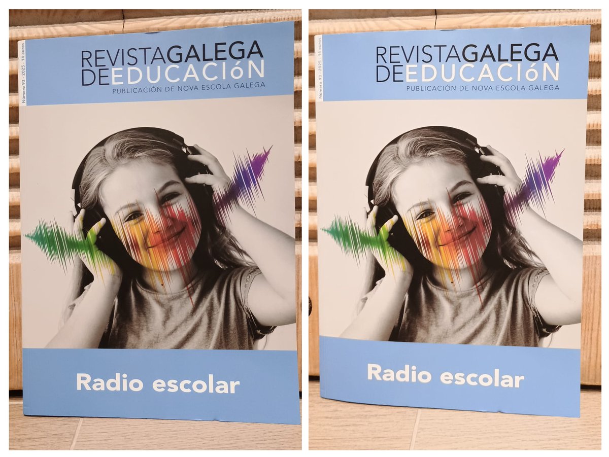 susanarctrancho's tweet photo. 🔥 ¡ESTAMOS AQUÍ! 🔥 En la Revista Gallega de Educación @RGE_gal dedicada en su número 93 a la radio escolar, con un artículo sobre ONDA NASSAU @ondanassau @IESJuanaITorde ¡Qué emoción!

@labderadio @Cheloradio @aperezmaillo @elisaariasga @cfievalladolid @RadioEscolarVLL https://t.co/2gLgDquJRG