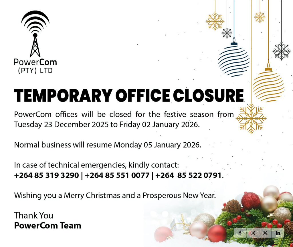 Temporary Office Closure Notice
