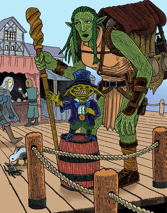Arrival at the market