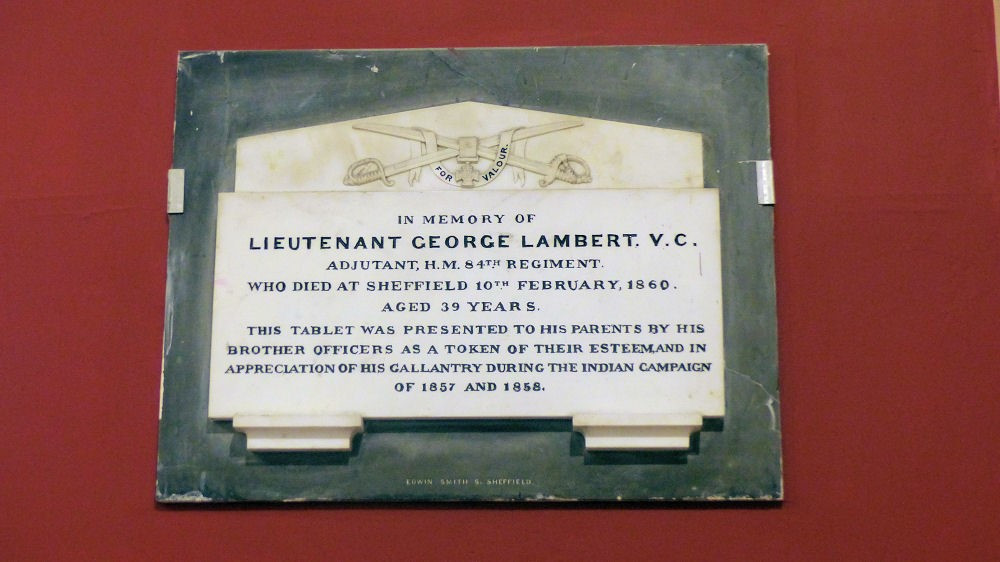 lorraineelizab6's tweet image. George Lambert VC (16 Dec 1819 #Markethill #Armagh-10 Feb 1860 Sheffield, England). 37 yr old Sergeant-Major of BA in Indian Mutiny when awarded Victoria Cross for deeds of bravery, including bayonet charge. Later a lieutenant. d. on parade. 🪦@WardsendCem victoriacrossonline.co.uk/george-lambert…