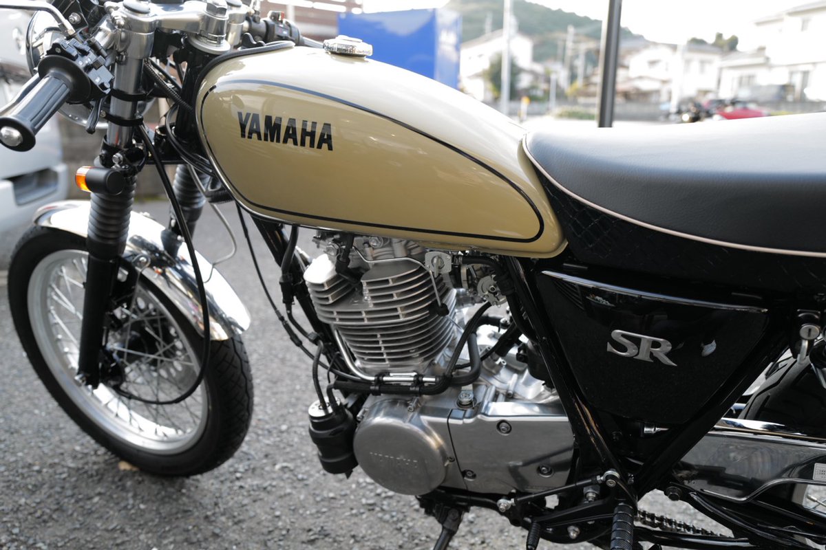 CASCADASR's tweet image. フルノーマルからのカスタムのご依頼、ありがとうございました☆
お待たせ致しました🙇‍♂️
#sr400 #カスカーダ #デイトナ #カスタムハウススティンキー #クラフトマン #ハイエースアースカラー #北九州