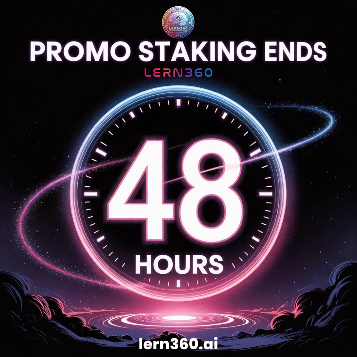 Mark_Degreaat's tweet image. Last call: 200%–300% APY is still on the table.
@lern360’s exclusive staking promo ends in just 48 hours Dec 17 is the deadline.
Stake now, earn high, and join a platform revolutionizing learning with blockchain.
Time is your most valuable asset.
 lern360.ai