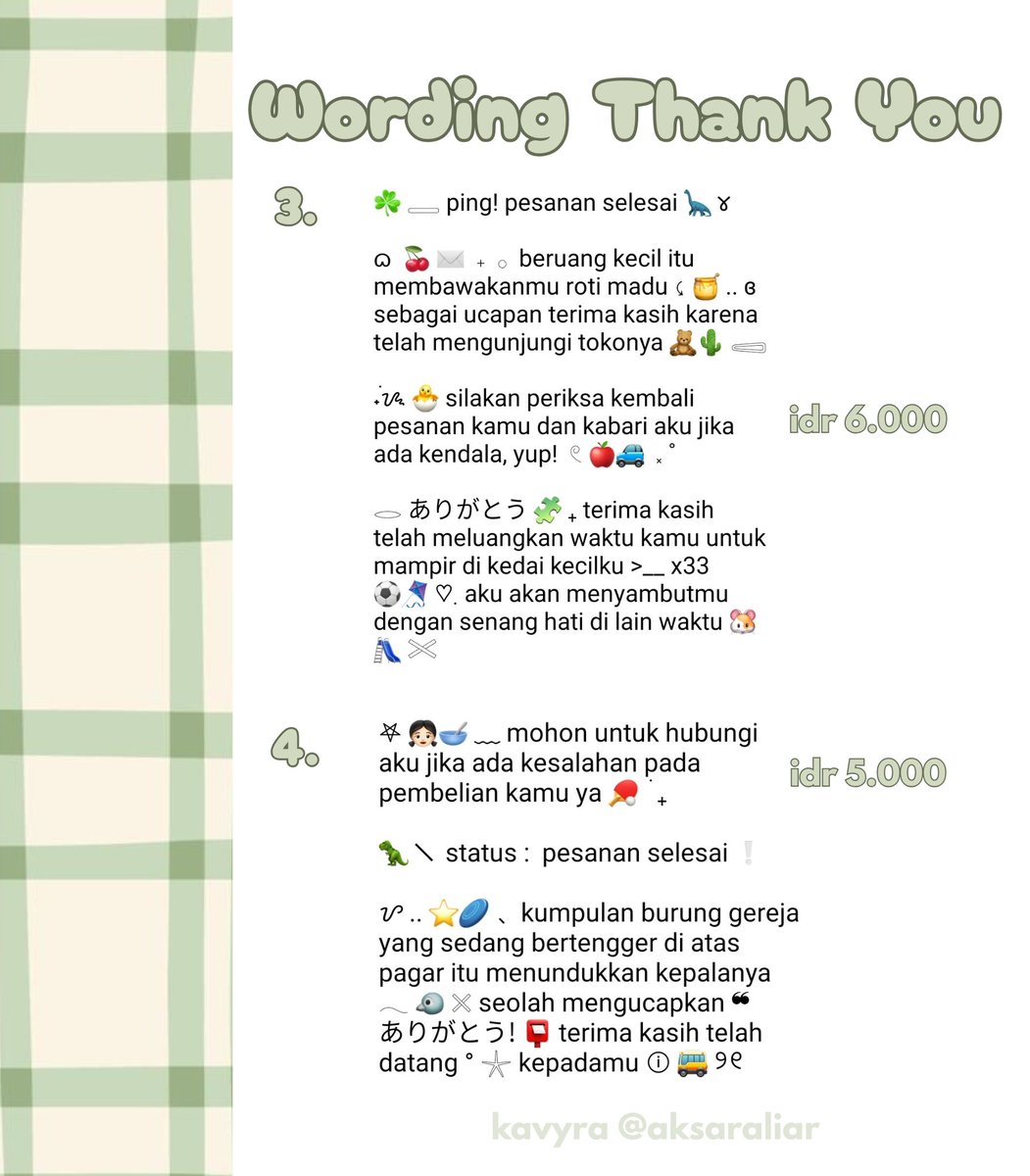 aksaraliar's tweet photo. ᰔ .  like/retweet are appreciated

໒  どうも 。。hemlo__o all ! 𓇼 ✉️ acu punya 8 wording thank you &amp; payment  ︵  🎼 ˚ .   ready stock 𓏴 🪽 seharga idr. https://t.co/iTaT8xUpxs, ♡ nyang bisa kamu angkut sekarang :p < avail qris oci >

tag  .. #zonauang #zonajajan ,  🎹 https://t.co/FGMniWP7F7