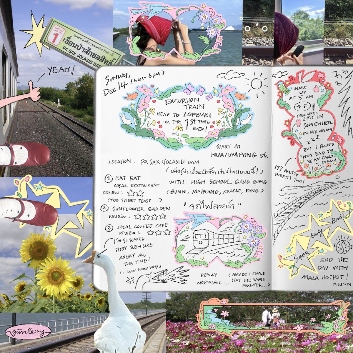 ganlerygallery's tweet image. รถไฟลอยน้ำ~~~~ Lopburi 1st time 🚞🐌🍀
// เริ่ดนะ ได้เที่ยวเมืองรองแบบน่ารักๆๆๆ  #ganlerygallery