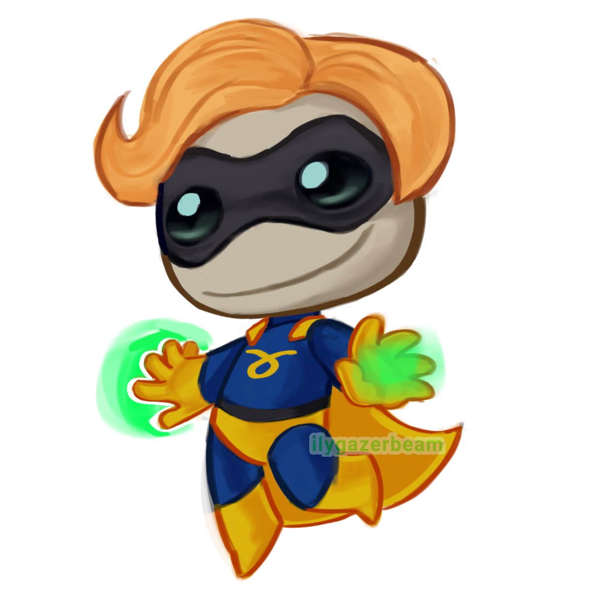IlyGazerbeam's tweet image. Le hicimos un pookie, Gamma Sack #Sackboy #Littlebigplanet #GammaJack
