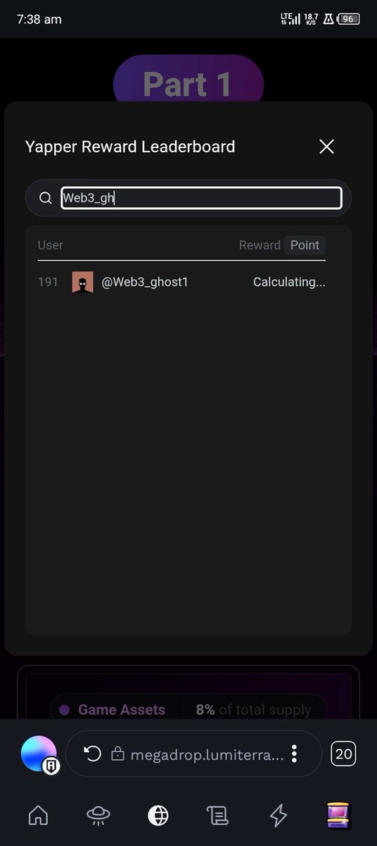 Gm CT 
 How is the <a href="/LumiterraGame/">Lumiterra (mainnet arc)</a> survival season going for you so far??  Honest replies only...

I'm still sitting well on the lb even tho the glitch isn't fixed yet 

Glumi from Ghost