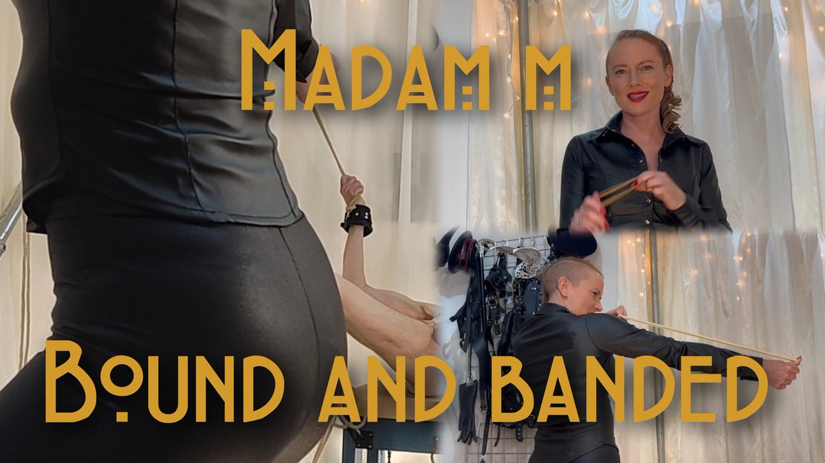 Madam_M_Media's tweet photo. When aim is perfect, even an elastic band becomes a weapon.

@No1MadamM shows control in Bound and Banded. 
🎥 Watch here: https://t.co/5uyQa0YkFW https://t.co/4qh1RBmZWc