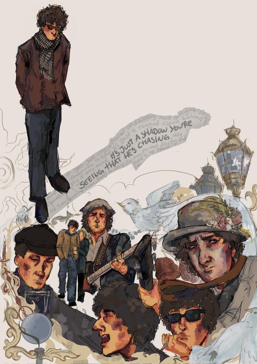 #bobdylan 's mr. tambourine man is i think what captured him the best (dont change my mind) AND MAN PEOPLE NEED TO MENTION THE GREATEST ROLLING THUNDER ERA MORE I NEED ITTTTTTTTT