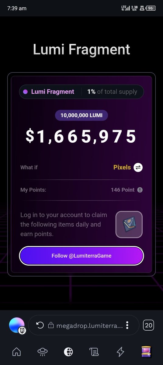Gm CT 
 How is the <a href="/LumiterraGame/">Lumiterra (mainnet arc)</a> survival season going for you so far??  Honest replies only...

I'm still out of the lb tho the glitch isn't fixed yet

Glumi from Luchi