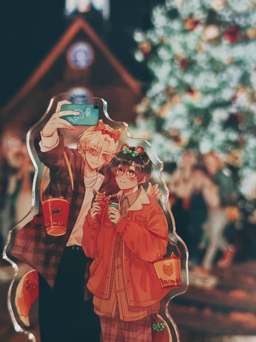 クリスマスイルミネーションを楽しむさとさく #檸檬と珈琲
