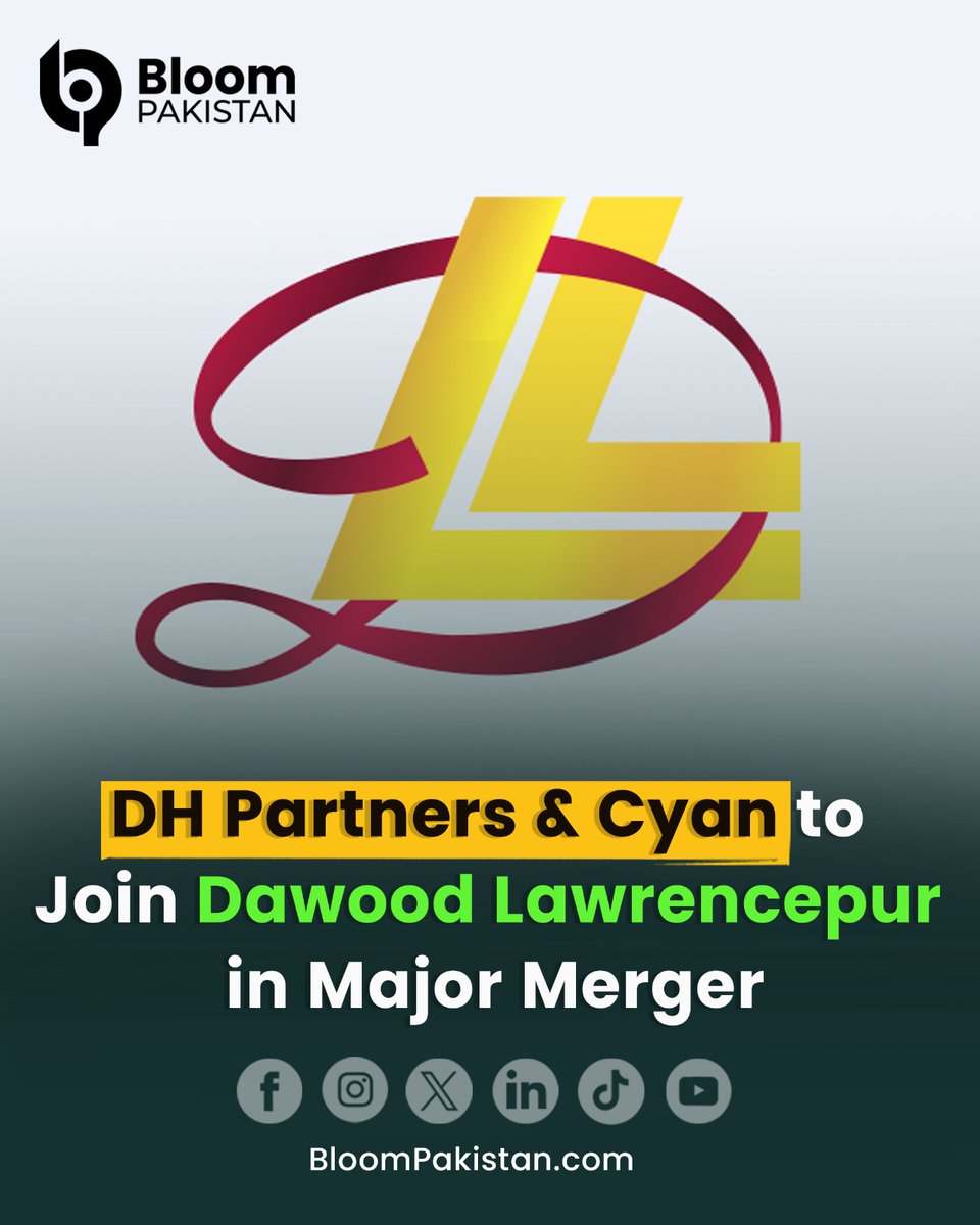 bloom_pakistan's tweet image. DHPL Announces Major Merger With Cyan, Dawood Lawrenceburg to Form Stronger Listed Entity.

Read More:  bloompakistan.com/dh-partners-cy…

#DHPL #CyanLimited #DawoodLawrencepur #Merger #PSX #CorporatePakistan