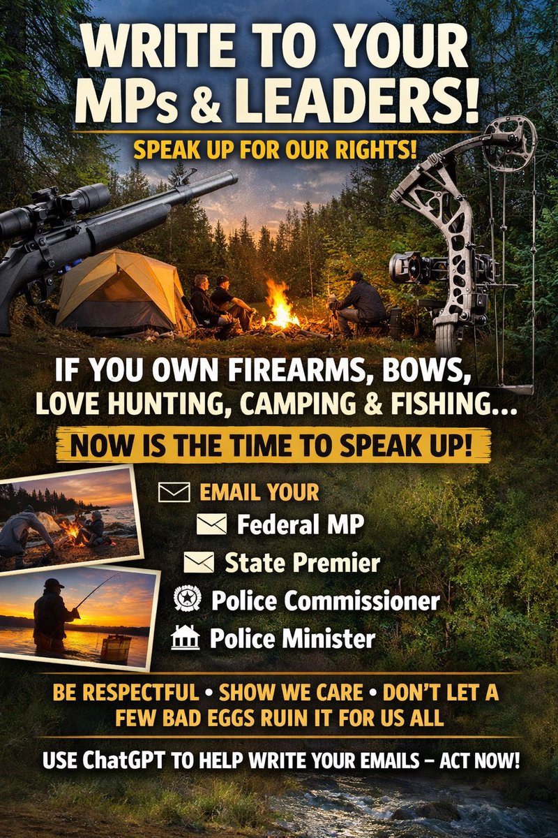 Huntingconnect's tweet image. Do not punish the people that have done nothing wrong @AlboMP ! Same way we shouldn’t blame every Muslim! Don’t blame law abiding firearm owners. There is over 1 million of us with over 4 million legal firearms!