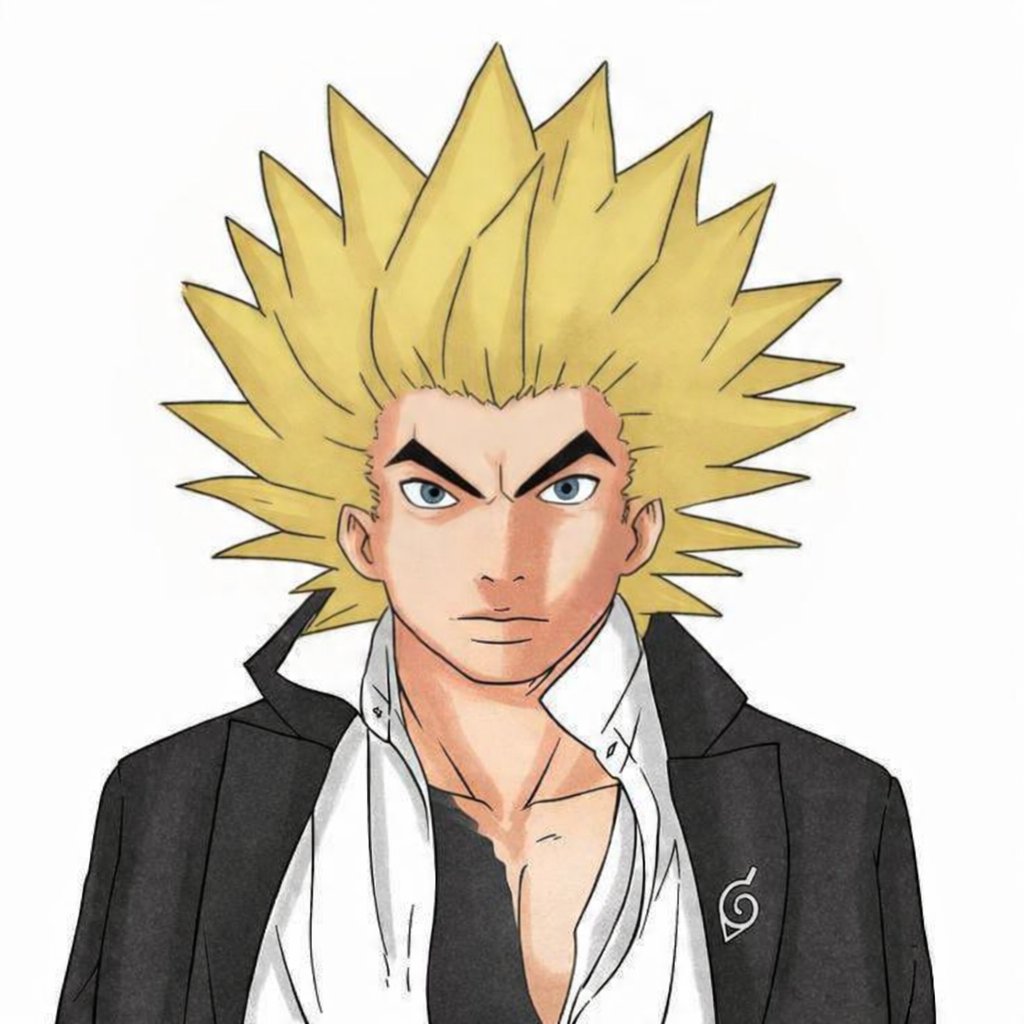 mamba_B25's tweet photo. Boruto if he had a Dragon ball design https://t.co/5AB9Ebm4tN