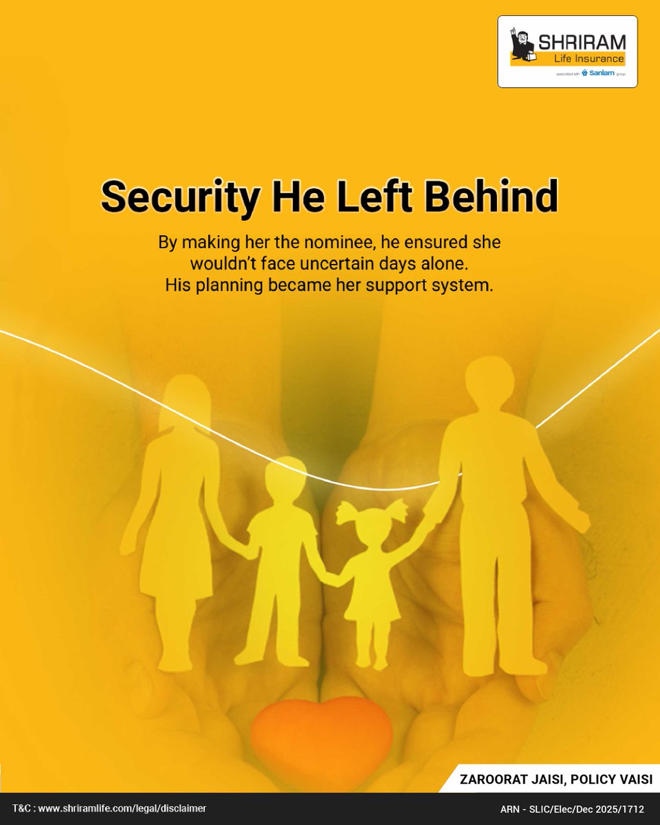 ShriramLifeIns's tweet image. This journey reminds us that insurance is not just paperwork.
It is presence, protection, and peace of mind when it matters most.
At Shriram Life, every promise made is a promise kept.

#RealStoriesRealTrust #zarooratjaisipolicyvaisi #insuranceforall