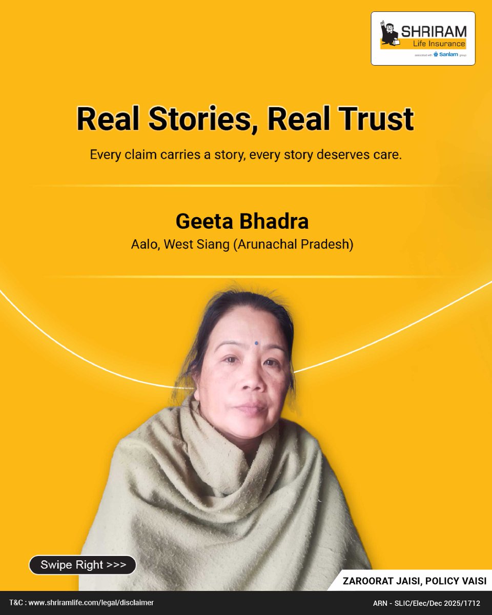 ShriramLifeIns's tweet image. This journey reminds us that insurance is not just paperwork.
It is presence, protection, and peace of mind when it matters most.
At Shriram Life, every promise made is a promise kept.

#RealStoriesRealTrust #zarooratjaisipolicyvaisi #insuranceforall