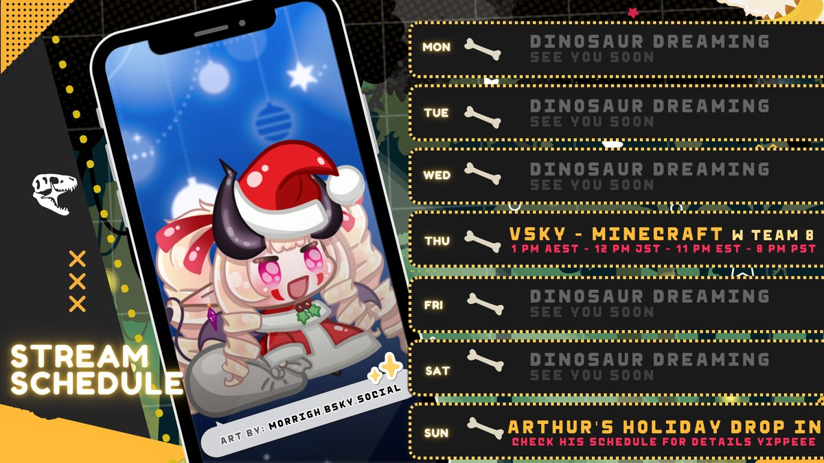 AresNanos's tweet image. 【WEEKLY SCHEDULE: DEC 15 - DEC 21 】
  
HASHIRE SORI YO KAZE NO YOU NI
TSUKIMIHARA WO PADORU PADORU

JUST 2 STREAMS. ITS WIND DOWN TIME.

✨PLEASE NOTE: EST AND PST TIMES ARE FOR THE DAY BEFORE DUE TO TIMEZONES! KEEP AN EYE OUT FOR WAITING ROOMS!✨