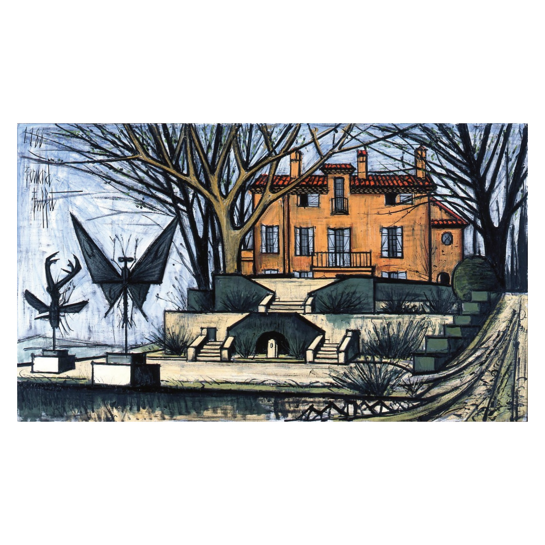 ベルナール・ビュフェ 《ラ・ボーム》 カンヴァスに油彩、1988年