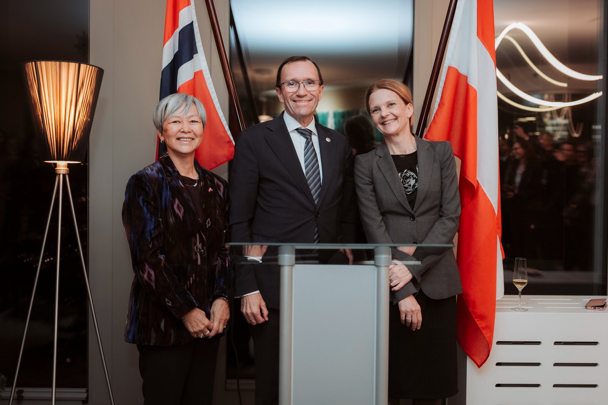 NorwayinVienna's tweet photo. Our chancellery at The ICON Vienna was officially opened by Norwegian Foreign Minister @EspenBarthEide beginning of December.
What a memorable event! Thank you very much to all our guests for this special evening.
@NorwayMFA @NorwayOSCE https://t.co/ihgRd2EPye