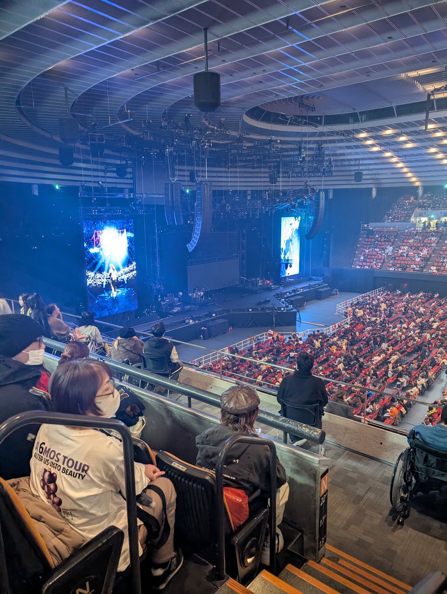 優里のライブ〜！！！ ん〜いい席！ #優里 #大阪城ホール #優里アジア