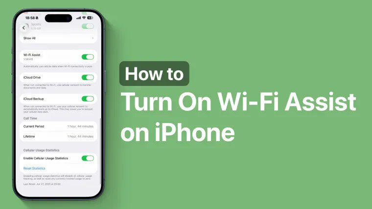iOSHacker1's tweet image. How to Turn On Wi-Fi Assist on iPhone ioshacker.com/how-to/turn-on…