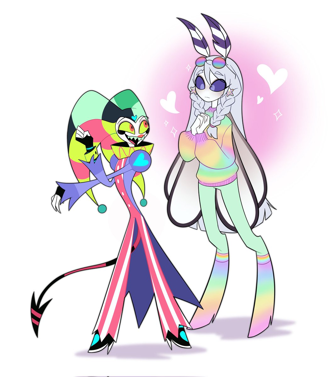ElenaDiSabatin2's tweet photo. MoonBright meets one of their idols!!
PS: This is the only fanart where you'll ever see them with PANTS!!
Thank you @Circa_1700 🩷💜🩷💜🩷
#HelluvaBossOc #HazbinHotelOc #Oc #fanart #HelluvaBoss #HelluvaBossFizzarolli #HelluvaBossFizz #HazbinHotel #art https://t.co/ZzS04dARLD
