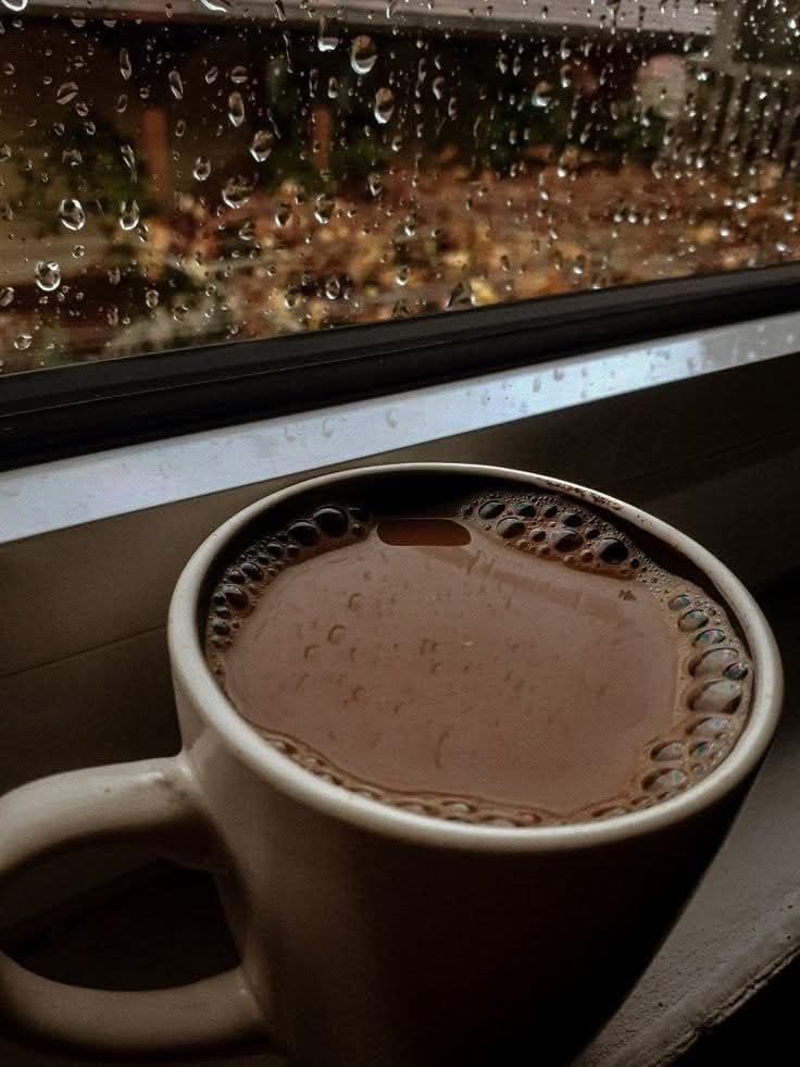 صباح #المطر الجميل 🌧
صباح قطرات المطر التي تطرق.. نوافذنا 
لتخبرنا ان هناك مزيدا" من الفرح والسعادة في حياتنا
صباح الهواء البارد ...
صباح الهدوء الأنيق الذي يرافق
 الشتاء ..
صباح #القهوة الدافئة☕                                      #صباح_الخير🌹🌹