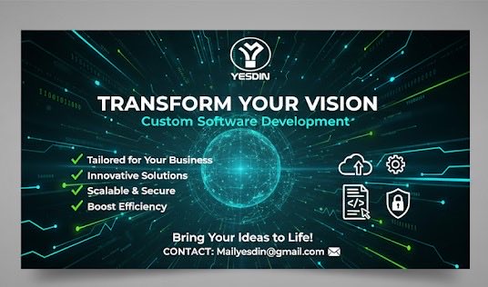 Bringing your ideas to life, one line of code at a time! 💻🔥 At Yesdin Limited, we're passionate about crafting custom software solutions that drive results. Let's collaborate and take your business to the next level! 🚀 #technology #SoftwareDevelopment #Innovation