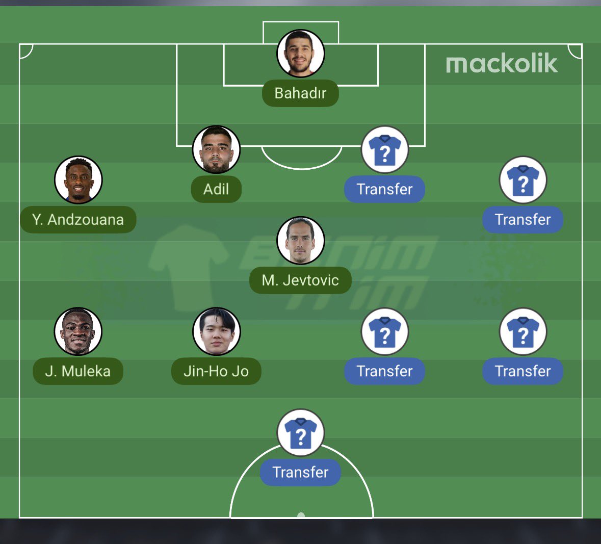 En az 6 transfer lazım!!!!