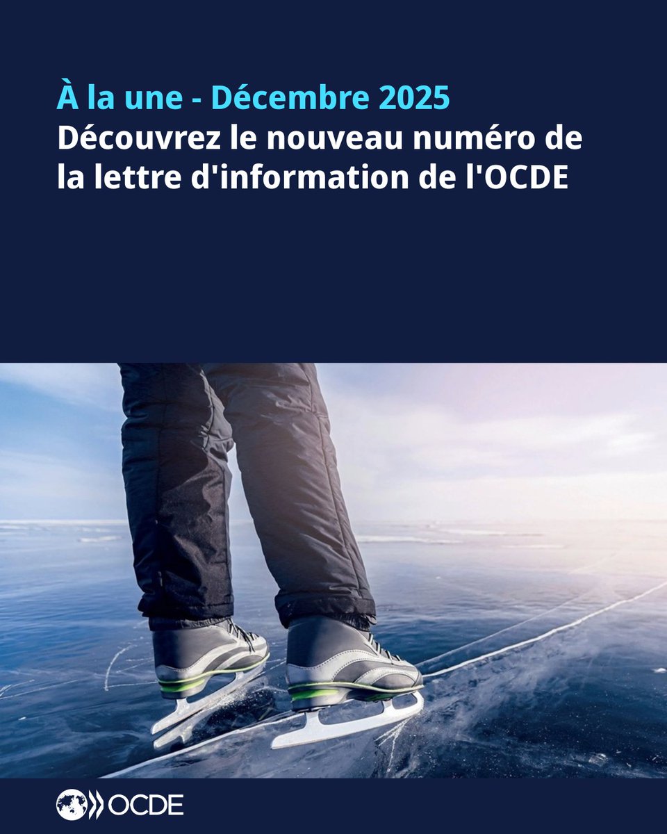 OCDE_fr's tweet photo. Découvrez le 🆕 numéro de À la Une ! 

Au menu : 

Perspectives économiques 

#Pensions

#IA &amp; bien-être numérique

Compétences

Environnement

Recettes publiques

Et plus encore ⤵

https://t.co/4KmQQFpI7o https://t.co/0oh1wwxJ4f