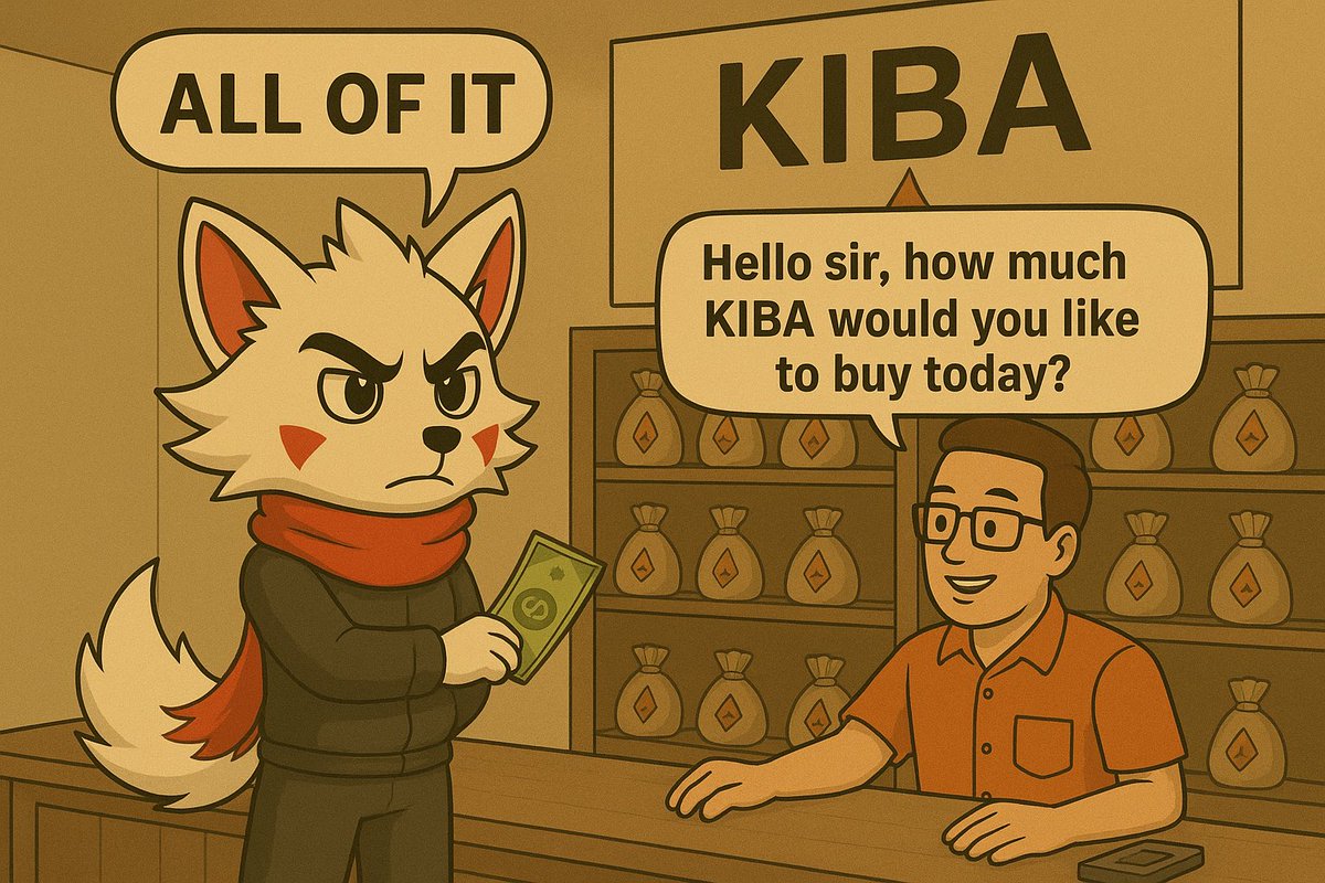 Day 157 posting  $KIBA Logo until it's
Above 100 million mc. 💪

$KIBA .........⏳📈💪🚀
<a href="/KibaInuWorld/">Kiba Inu Official</a> <a href="/BrentlyETH/">Brently</a> <a href="/VitalikButerin/">vitalik.eth</a> <a href="/cz_binance/">CZ 🔶 BNB</a> <a href="/MustStopMurad/">Murad 💹🧲</a> <a href="/RAFAELA_RIGO_/">⭐RᗩᖴᗩEᒪᗩ 𝗥𝗜𝗚𝗢 ⭐</a> <a href="/CryptoWizardd/">WIZZ🥷 ( beware scammers )</a> <a href="/Pentosh1/">🐧 Pentoshi mostly afk until march</a> <a href="/bull_bnb/">BULL.BNB</a> #ETH #BNB #SOL #PEPE #SHIB #FLOKI #BULLRUN